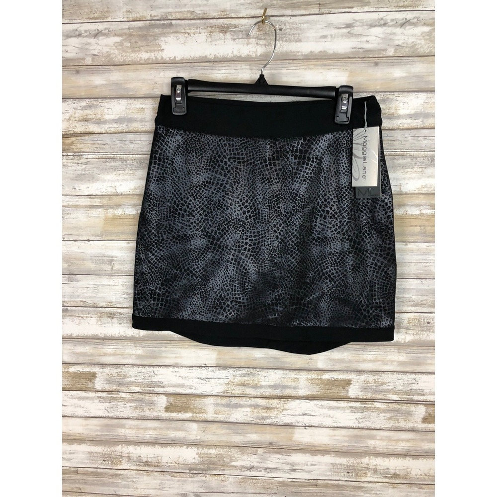 Maggie Lane Skirt Skort  Women Printed  Black Active Size 0 NWT